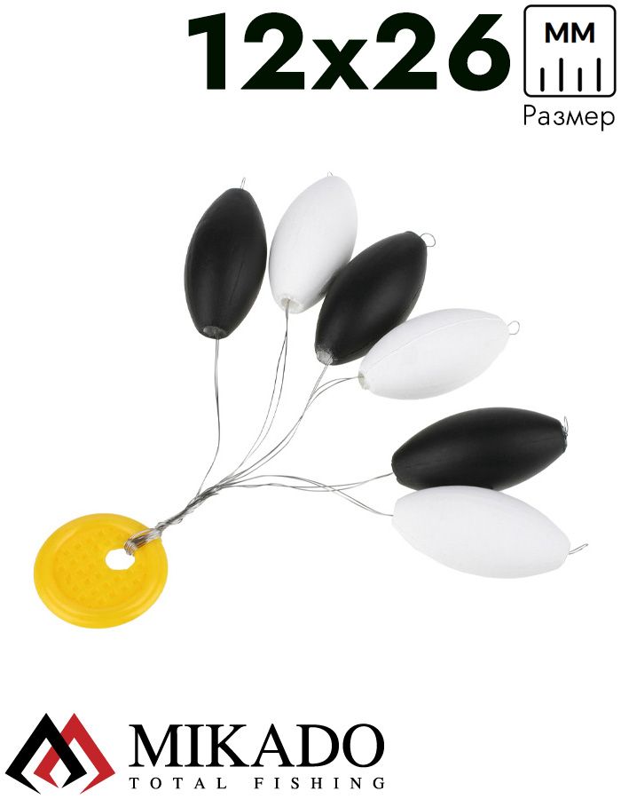 Буфер для сбирулино Mikado TROUT CAMPIONE оливка 12 x 26 мм.( 6 шт.)