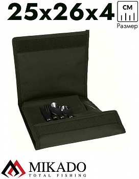 Туристический набор Mikado ENCLAVE DINNER SET 1 MAN (25x26x4см.) на 1 персону